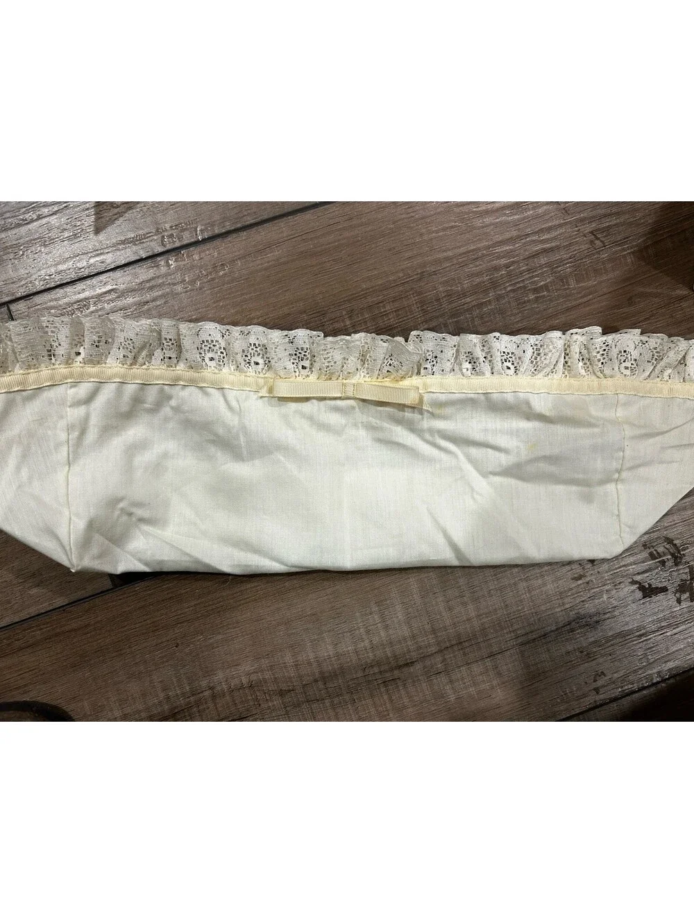Longaberger Bread Basket Liner Muslin & Lace Fabric
